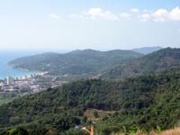 Phuket geography, forested hills, rocky headlands, stunning beaches and urbanised plains