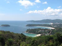 Kata Viewpoint across Kata Noi, Kata Beach and Karon Beach