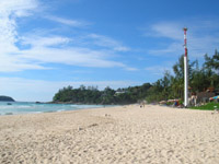 Kata Noi Beach is a wide stretch of fine sand