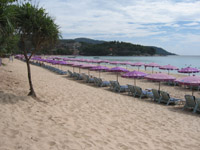 Kata Beach has plenty of sun loungers