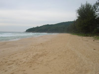In the low season Nai Thon Beach is often deserted