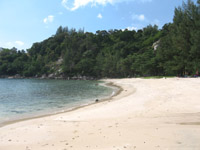 Pon Beach is a nice stretch of sand but not good for bathing