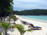 Siam Bay has a beautiful, long beach