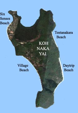 Koh Naka Yai Island Map